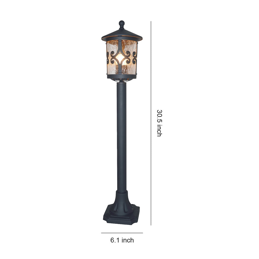 FENWICK RUSTIC GARDEN BOLLARD LANTERN
