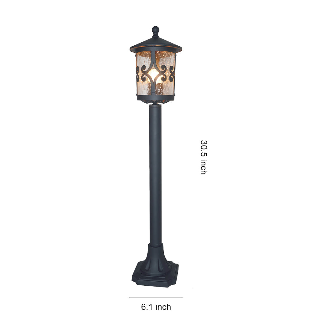 FENWICK RUSTIC GARDEN BOLLARD LANTERN
