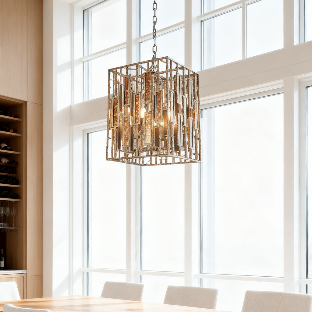 WINTHROP COPPER FRAME HANGING LANTERN