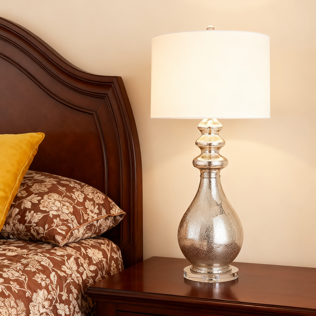WINTHROP SILVER GLEAM TABLE LANTERN