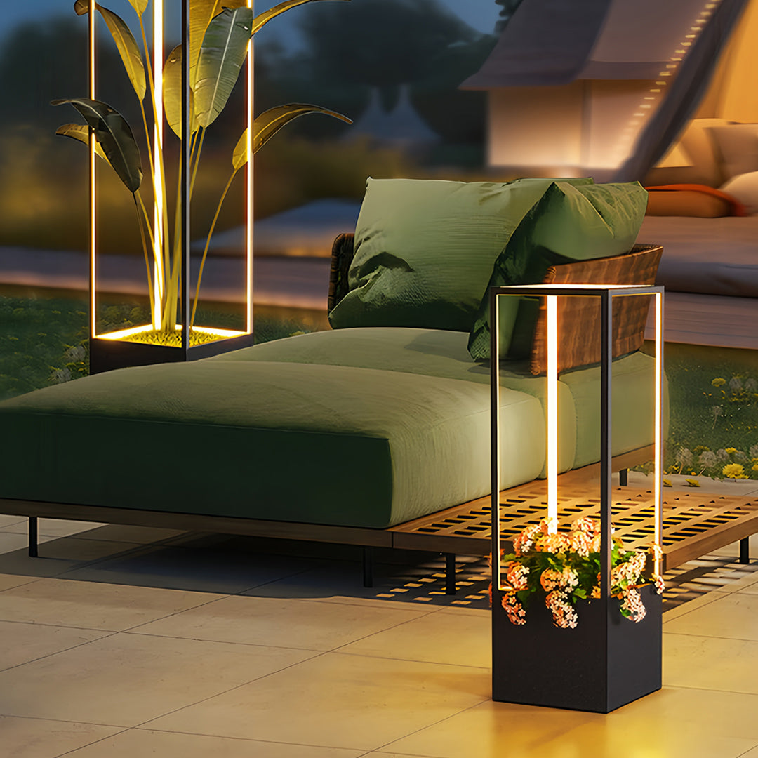 WINTHROP SQUARE LUMINAIRE - Stylish Waterproof Floor Light with Contemporary Flair