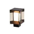 WINTHROP MODERN OUTDOOR PILLAR LANTERN, WEATHERPROOF DESIGN