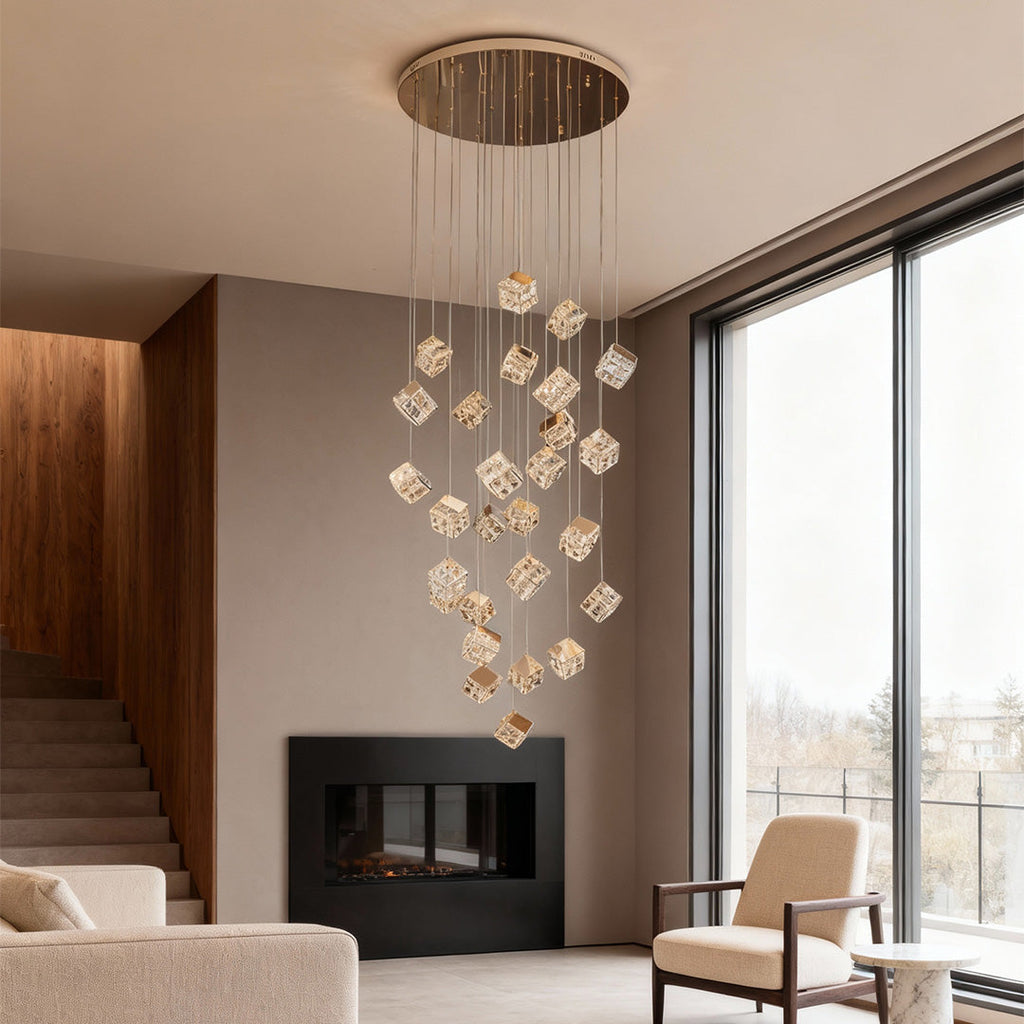 VANDERBILT CRYSTAL ASCENT CHANDELIER