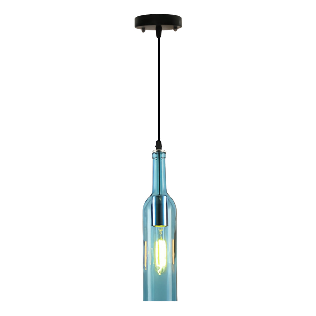 WINDSOR HUE VINTAGE GLASS WINE BOTTLE CEILING LANTERN