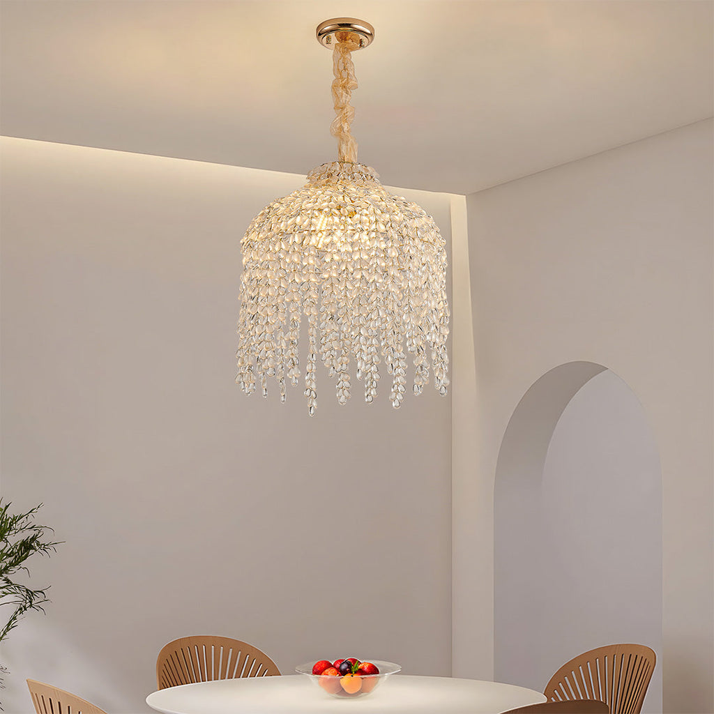RAVENWOOD CRYSTAL DROPLET CEILING LANTERN