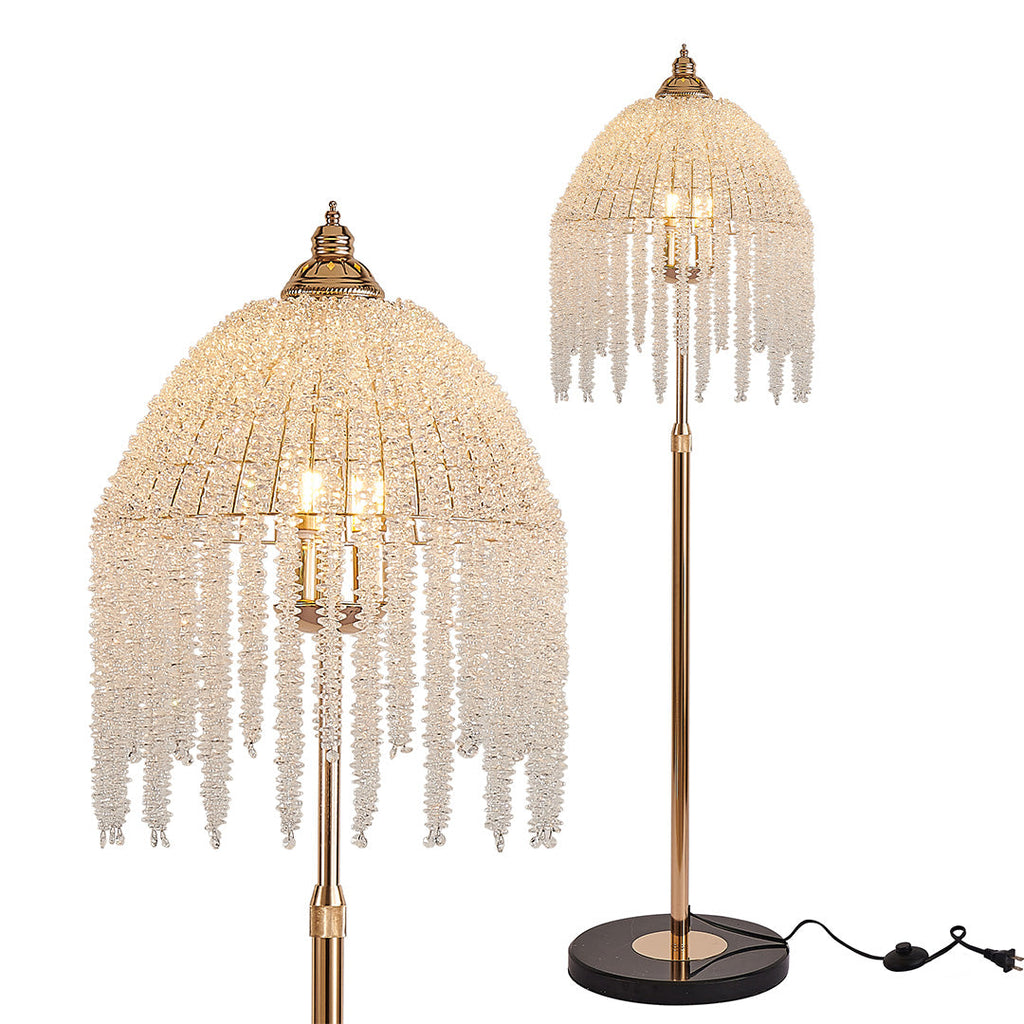 CHARLESTON CRYSTAL ILLUMINATION FLOOR LANTERN