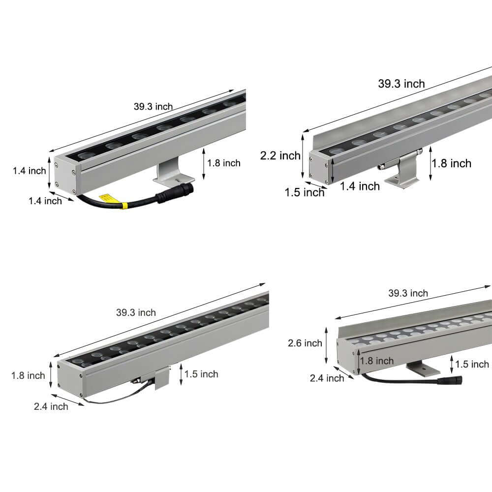 WINTHORPE MODERN LINEAR ALUMINUM WALL ILLUMINATOR