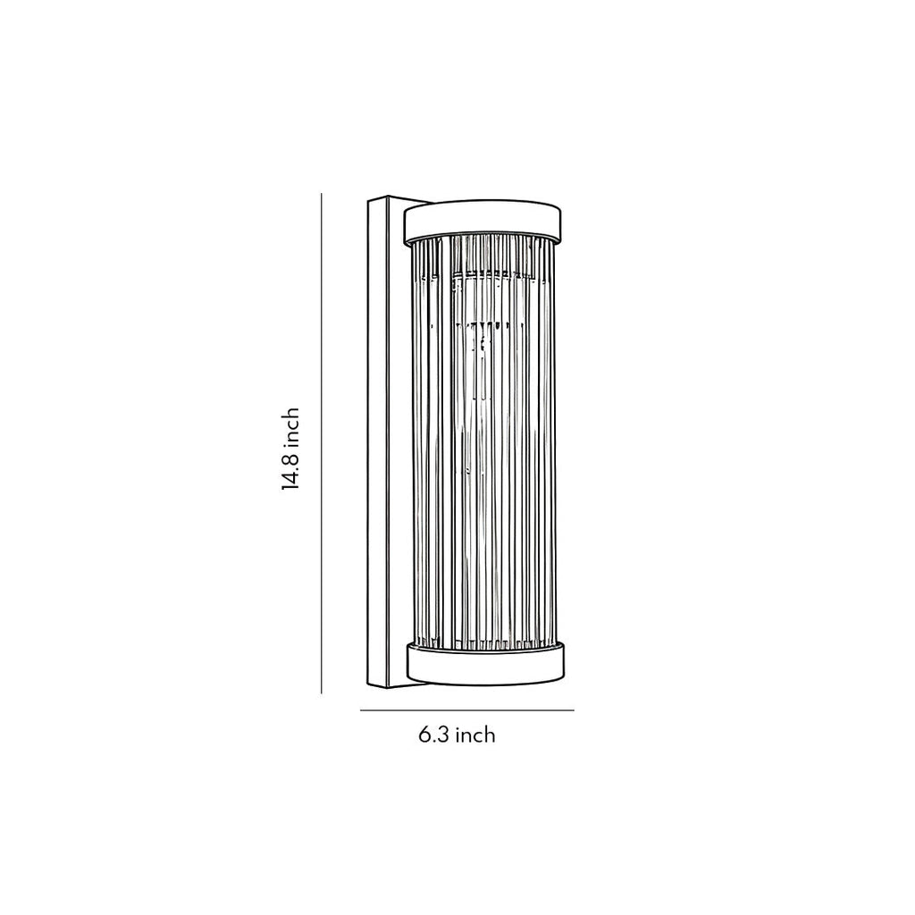 BRIDGEMAN MODERN BLACK OUTDOOR SCONCE LIGHTING