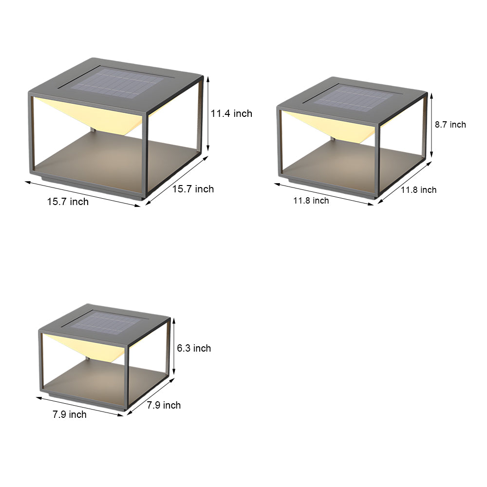 WINTHROP SQUARE STAINLESS STEEL OUTDOOR LANTERN