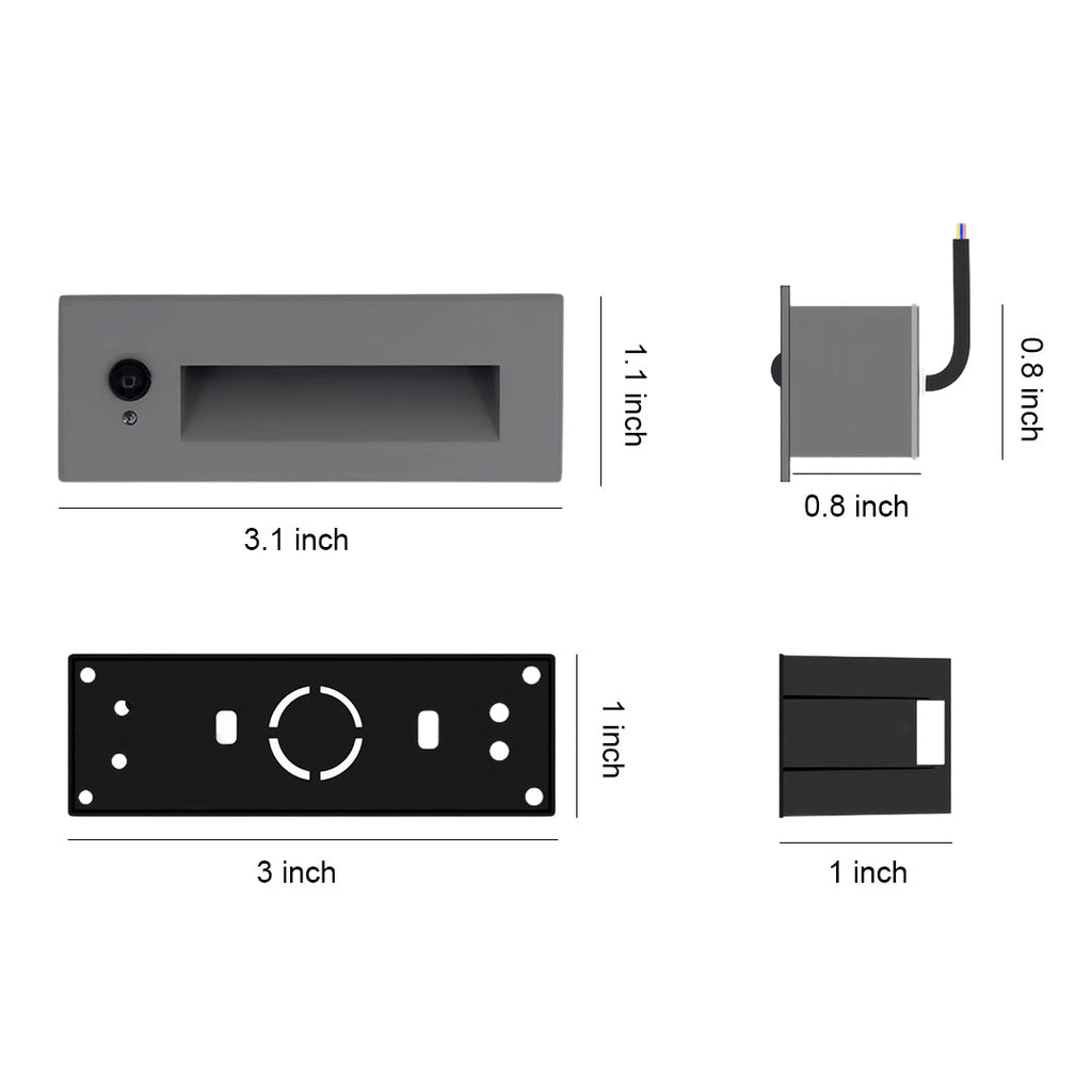 BRAMBLETON INSET OUTDOOR STEP ILLUMINATORS