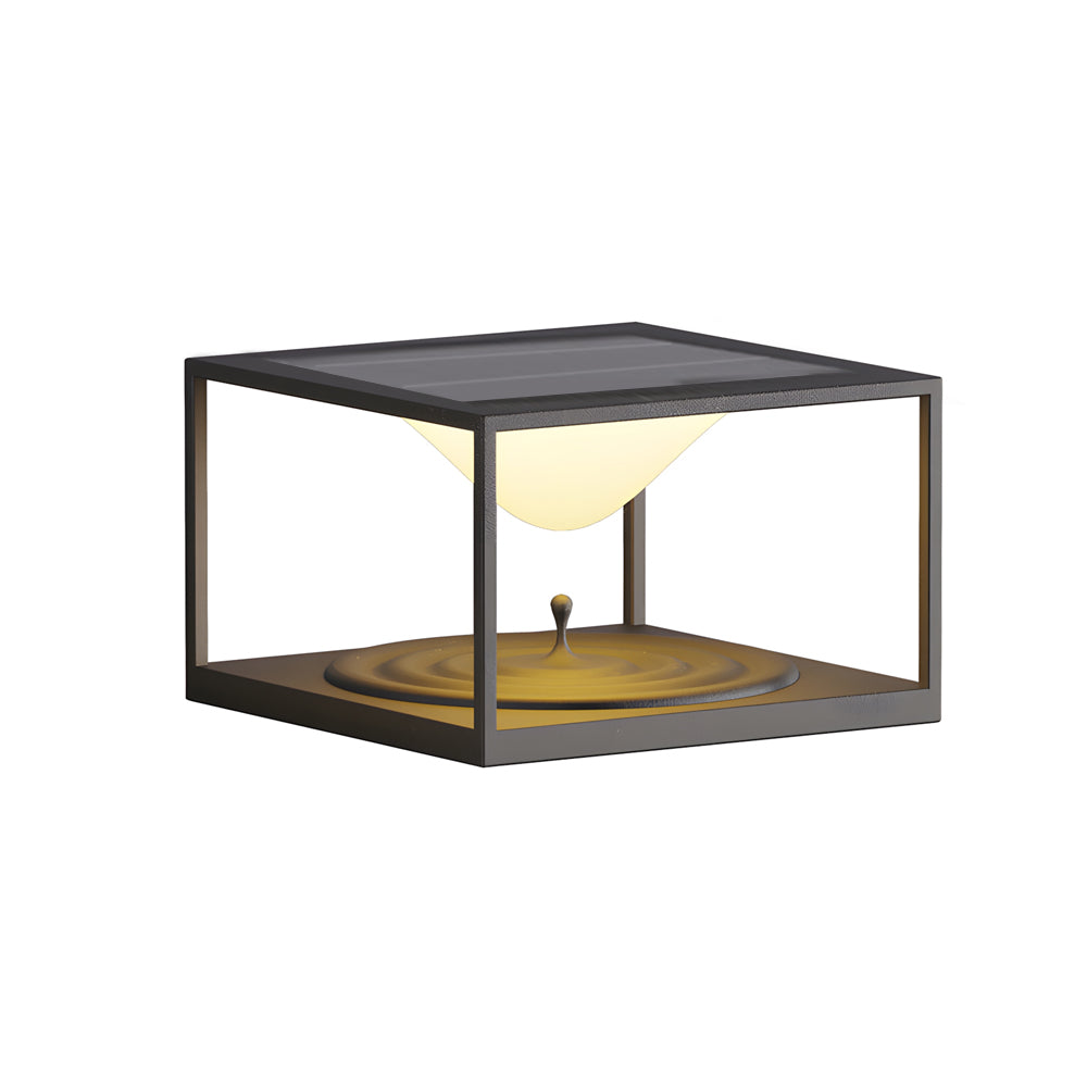 WINDSOR SQUARE POST LANTERN, OUTDOOR WATER-RESISTANT STAINLESS STEEL