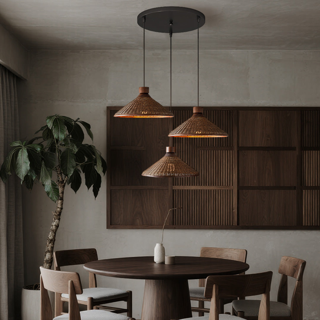 WINTHROP NATURAL RATTAN ZEN PENDANT LIGHT