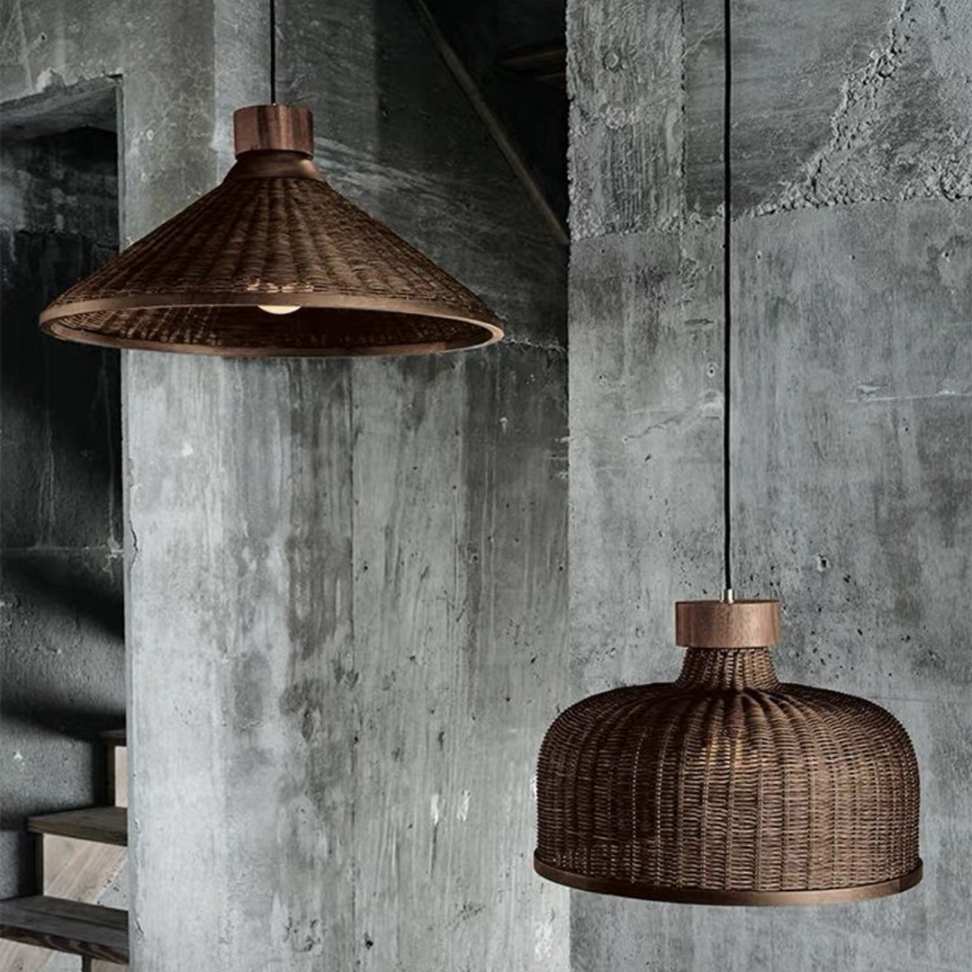 WINTHROP NATURAL RATTAN ZEN PENDANT LIGHT
