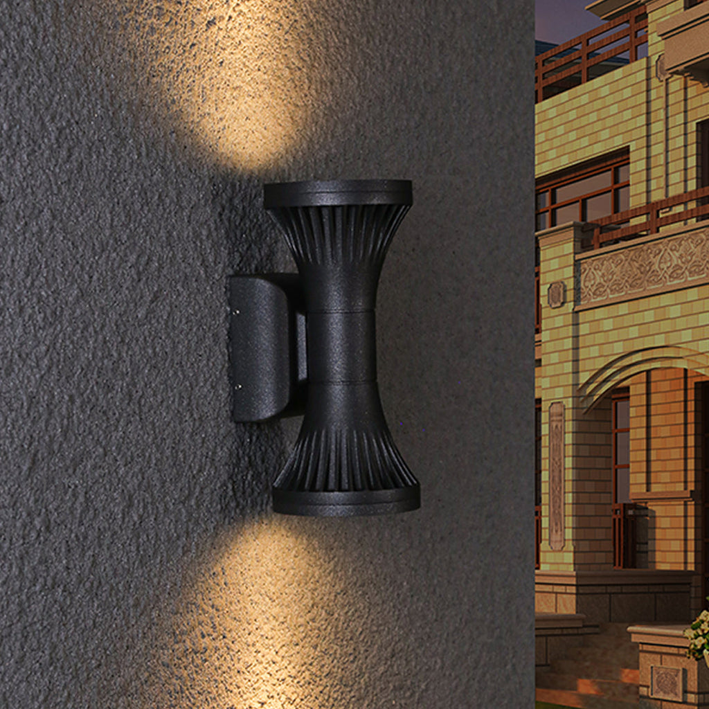 WINTERBOURNE CAST ALUMINUM OUTDOOR WALL LANTERN, WATER-RESISTANT NORDIC DESIGN