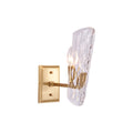 WINTHROP BRASS AND GLASS WALL SCONCE