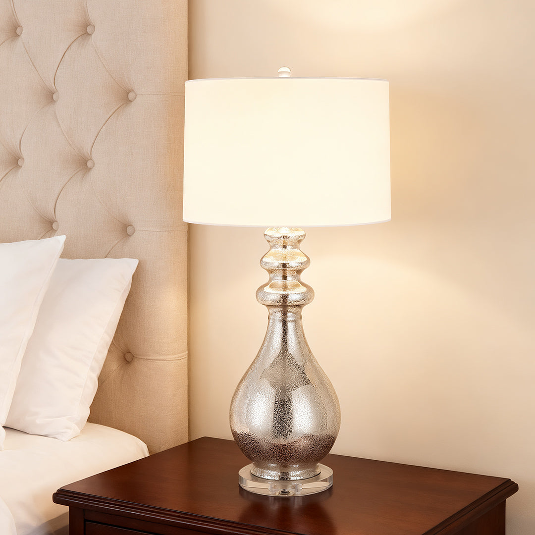 WINTHROP SILVER GLEAM TABLE LANTERN