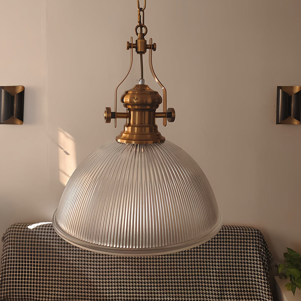 WINTHORPE TEXTURED GLASS HANGING LANTERN