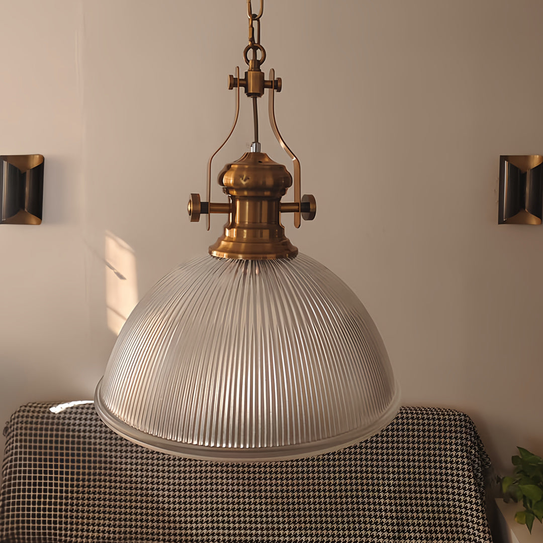 WINTHORPE TEXTURED GLASS HANGING LANTERN