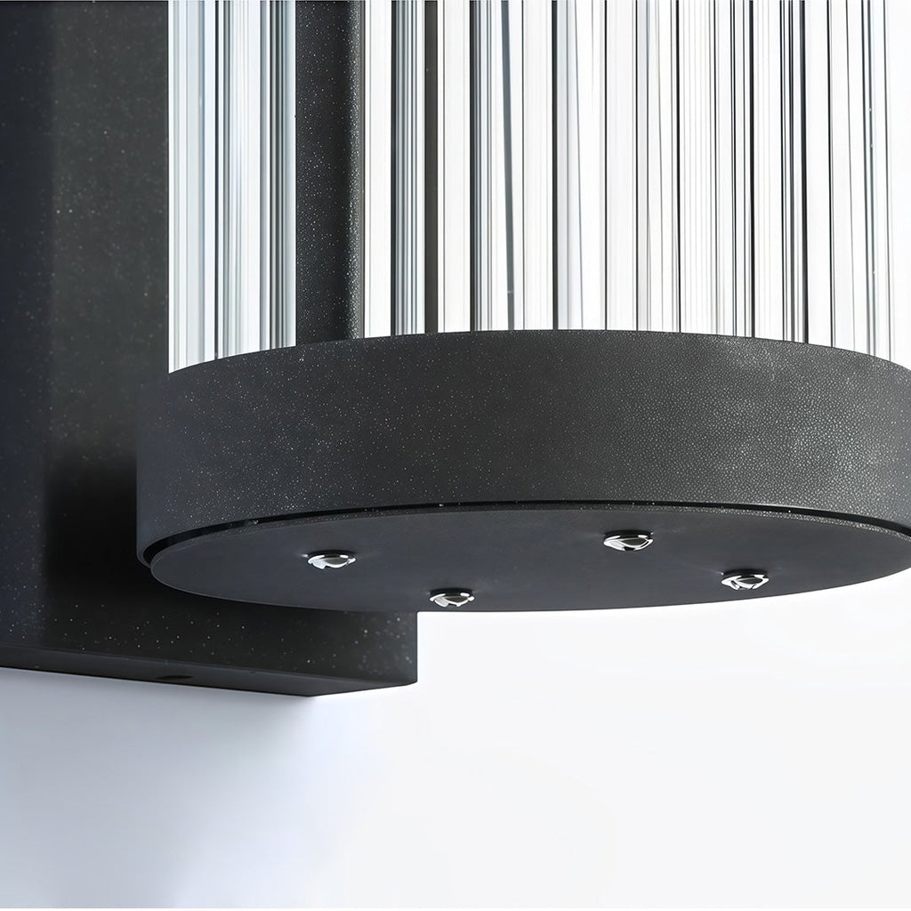 BRIDGEMAN MODERN BLACK OUTDOOR SCONCE LIGHTING