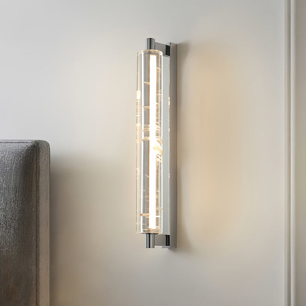 WINTHROP GEOMETRIC METAL SCULPTURE WITH ILLUMINATED CRYSTAL ACCENTS