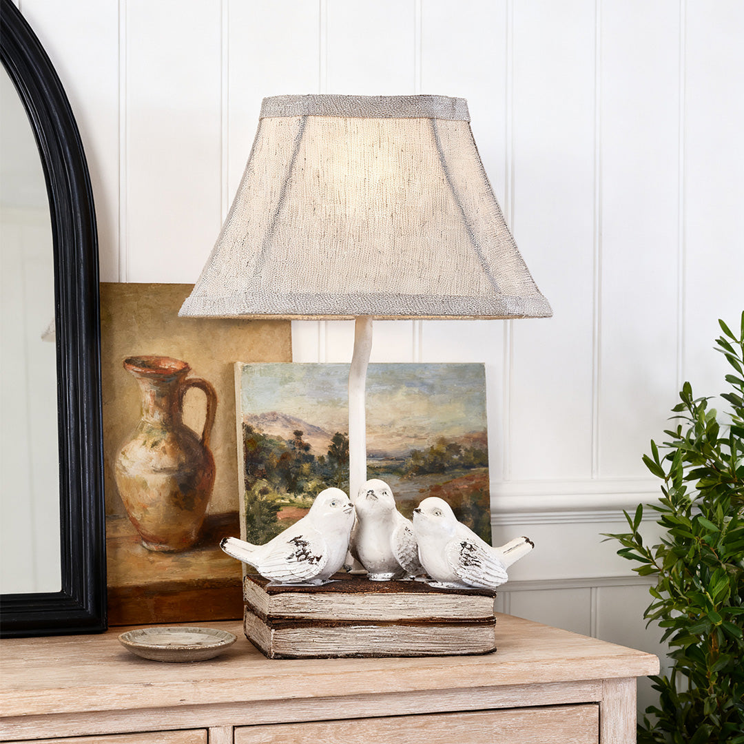 WINTHROP AVIAN STACKED BOOKS TABLE LIGHT