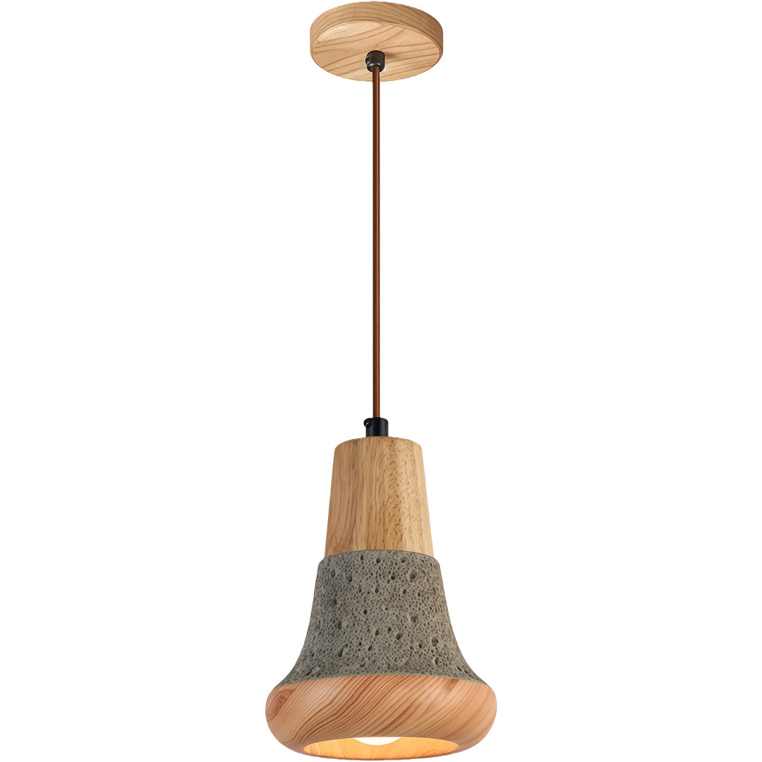WINTHROP WOODEN CEMENT HANGING LANTERN