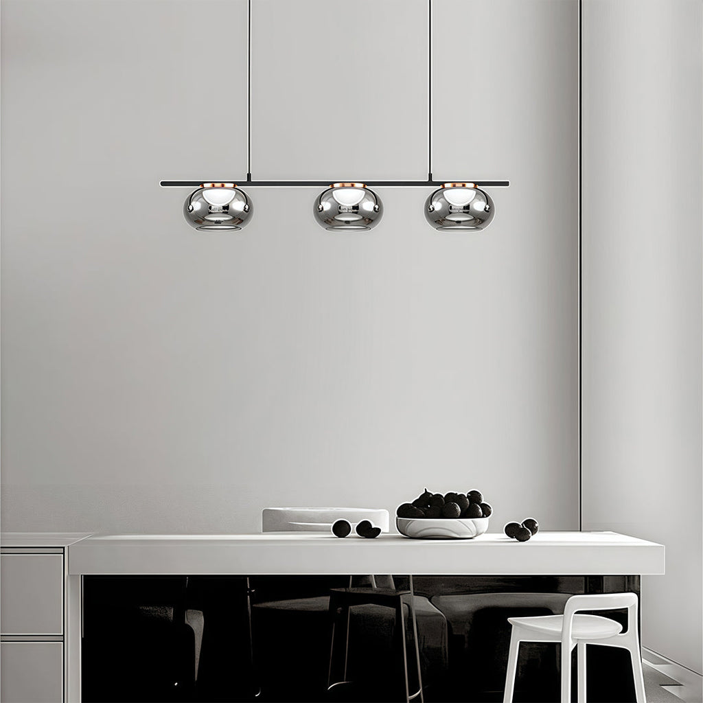 WINDSOR GRAY ORB METAL CEILING LANTERN