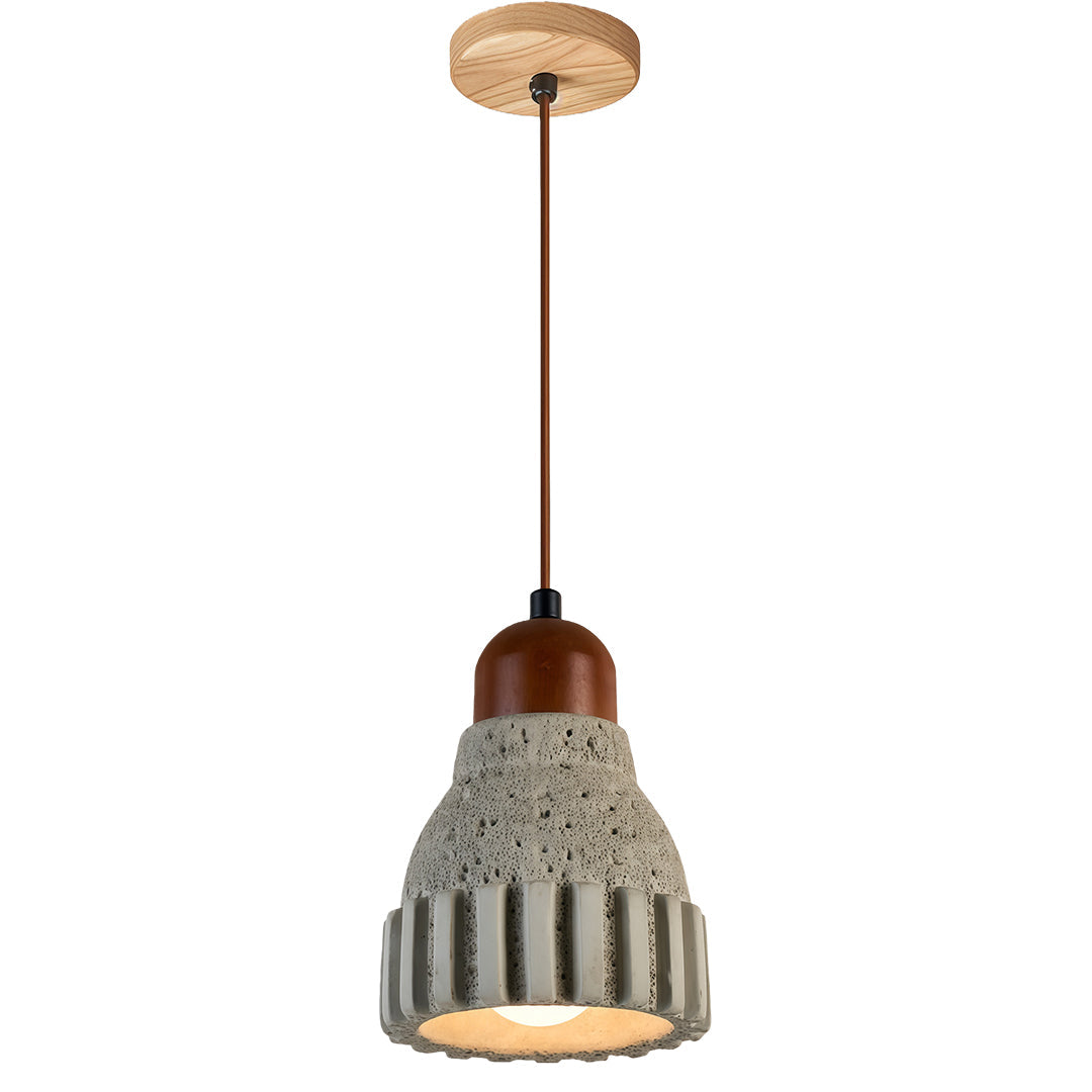 WINTHROP WOODEN CEMENT HANGING LANTERN