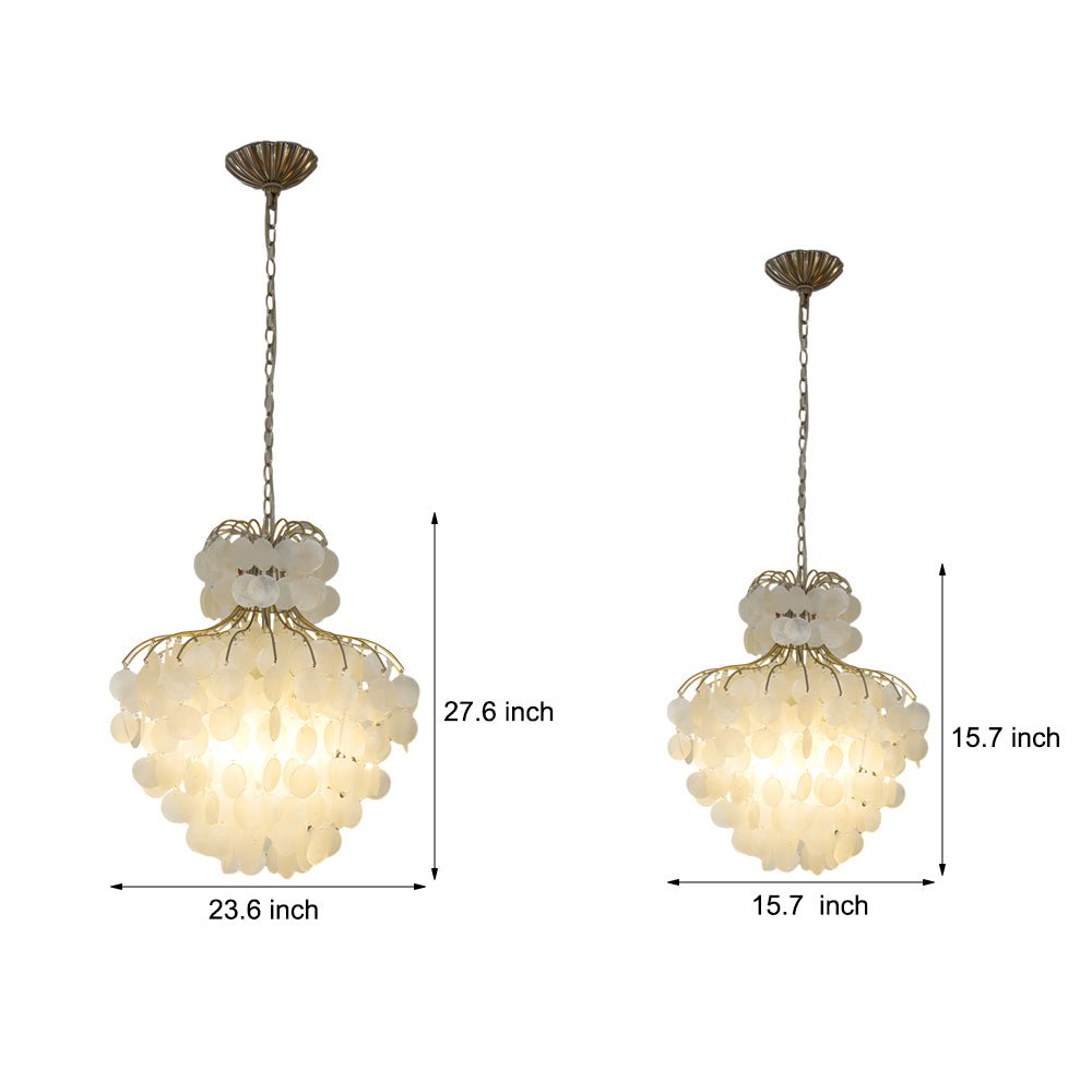 VERDANT MIST CAPIZ SHELL LUMINAIRE