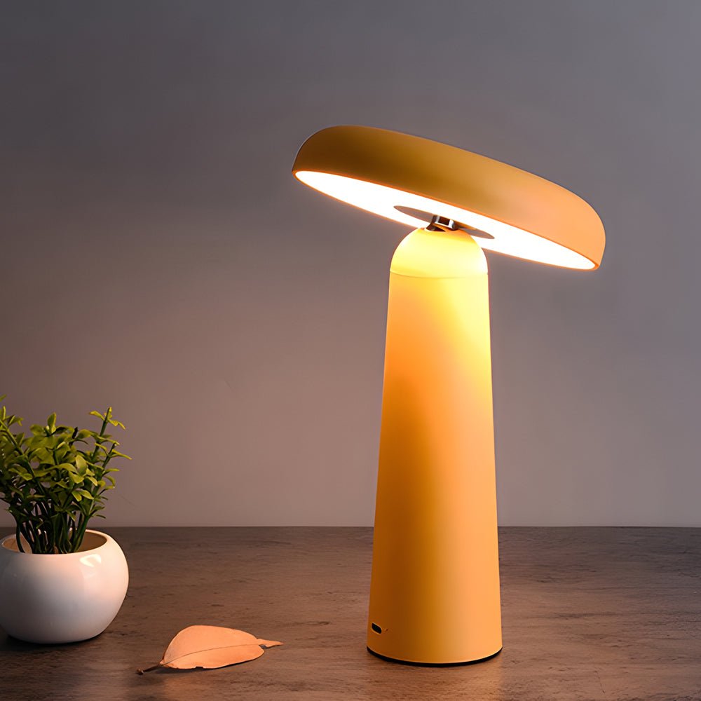 FENWICK TILTABLE FUNGUS TOUCH LUMINAIRE WITH USB RECHARGE