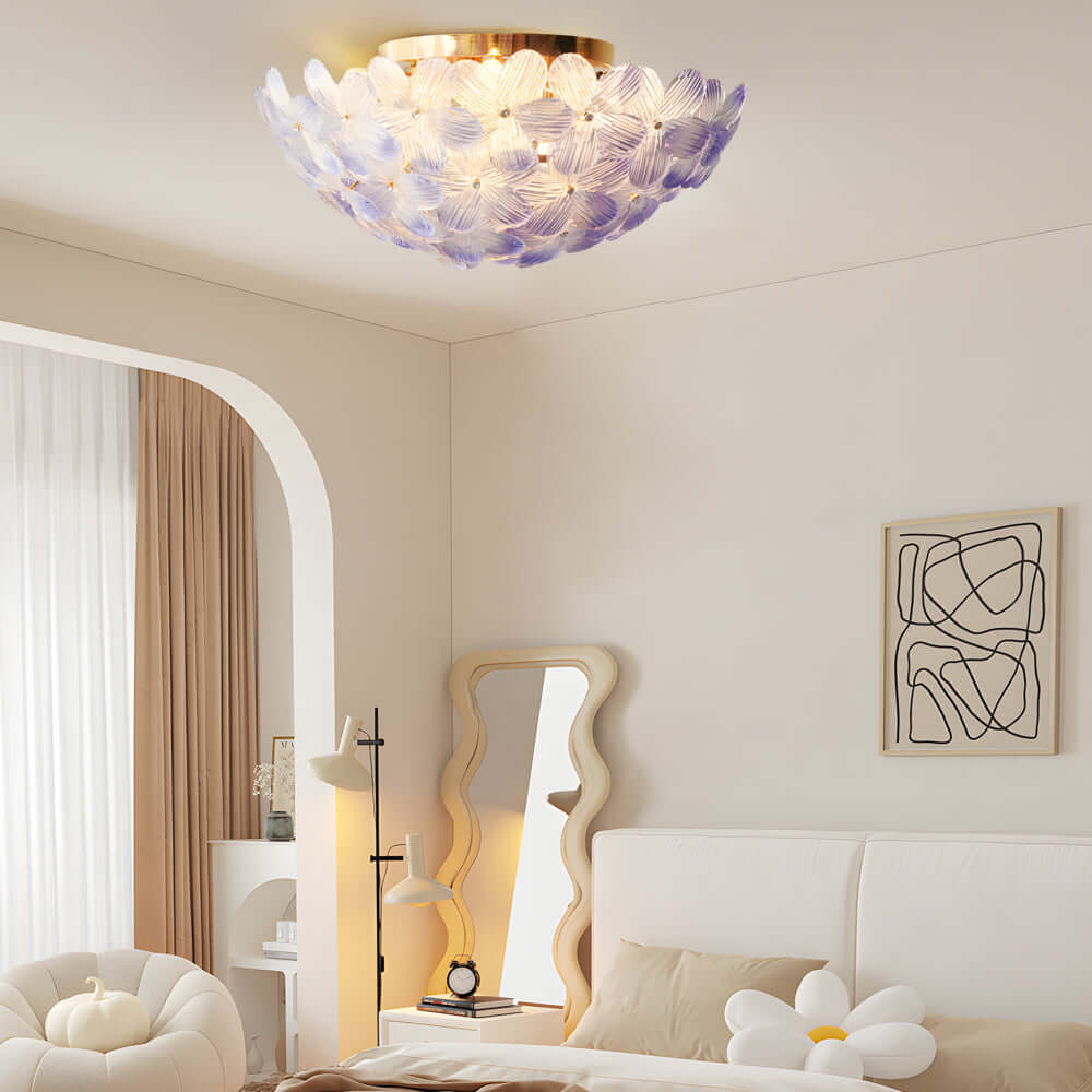 FLORENCE PETAL GLASS CEILING LANTERN