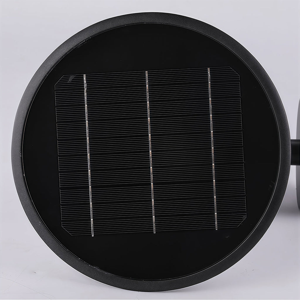 WINTHROP BLACK METAL SOLAR WALL LANTERN