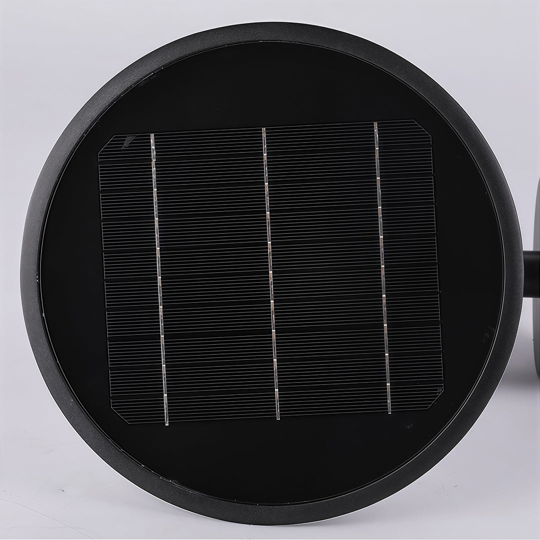 WINTHROP BLACK METAL SOLAR WALL LANTERN