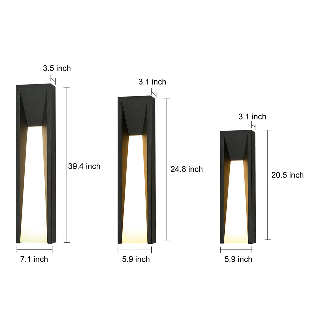 WINTHROP MODERN RECTANGULAR OUTDOOR LED SCONCE