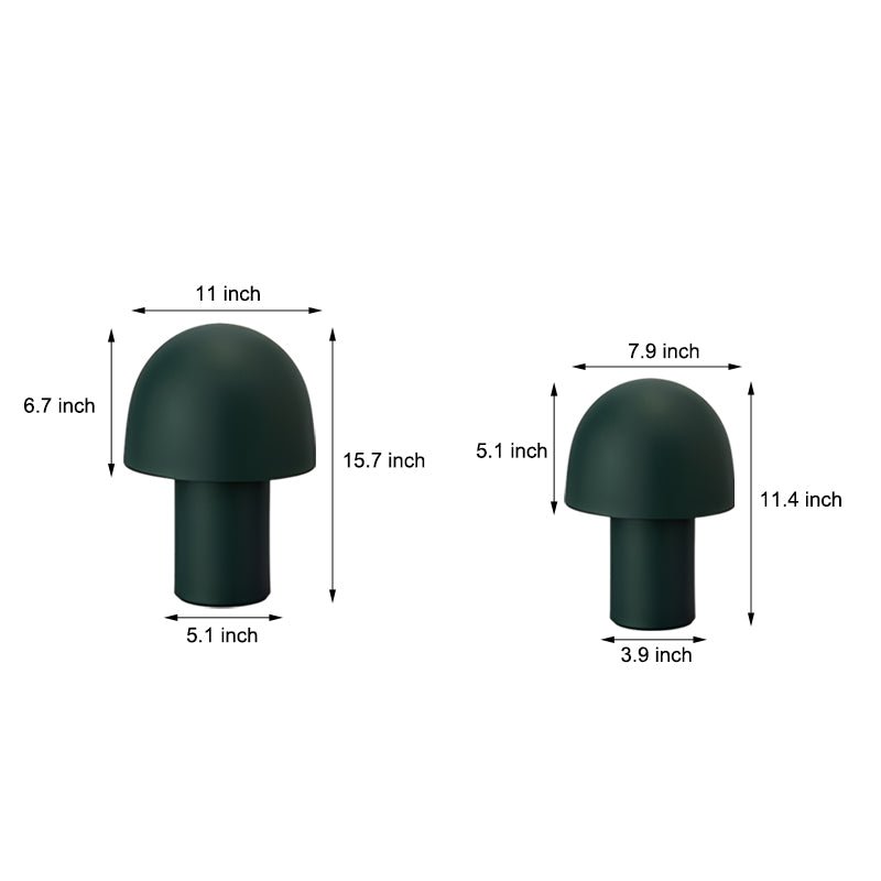 WINTHROP FROSTED MUSHROOM TOUCH LAMP