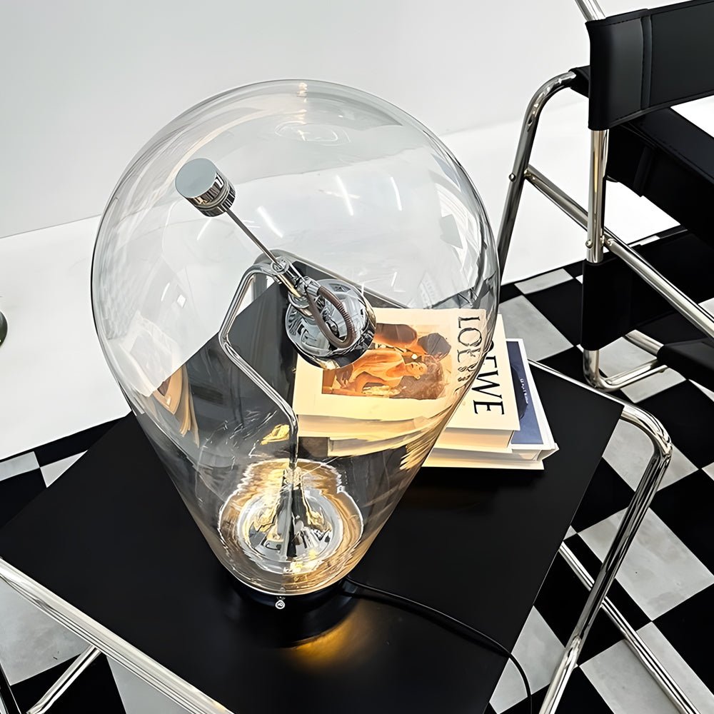 WINTHORPE TOUCH-SENSITIVE GLASS DESK LAMP WITH MAGNETIC INDUSTRIAL CONTROL
