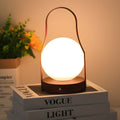 WINDSOR GLOW RECHARGEABLE BRASS CORDLESS LANTERN TABLE LIGHT