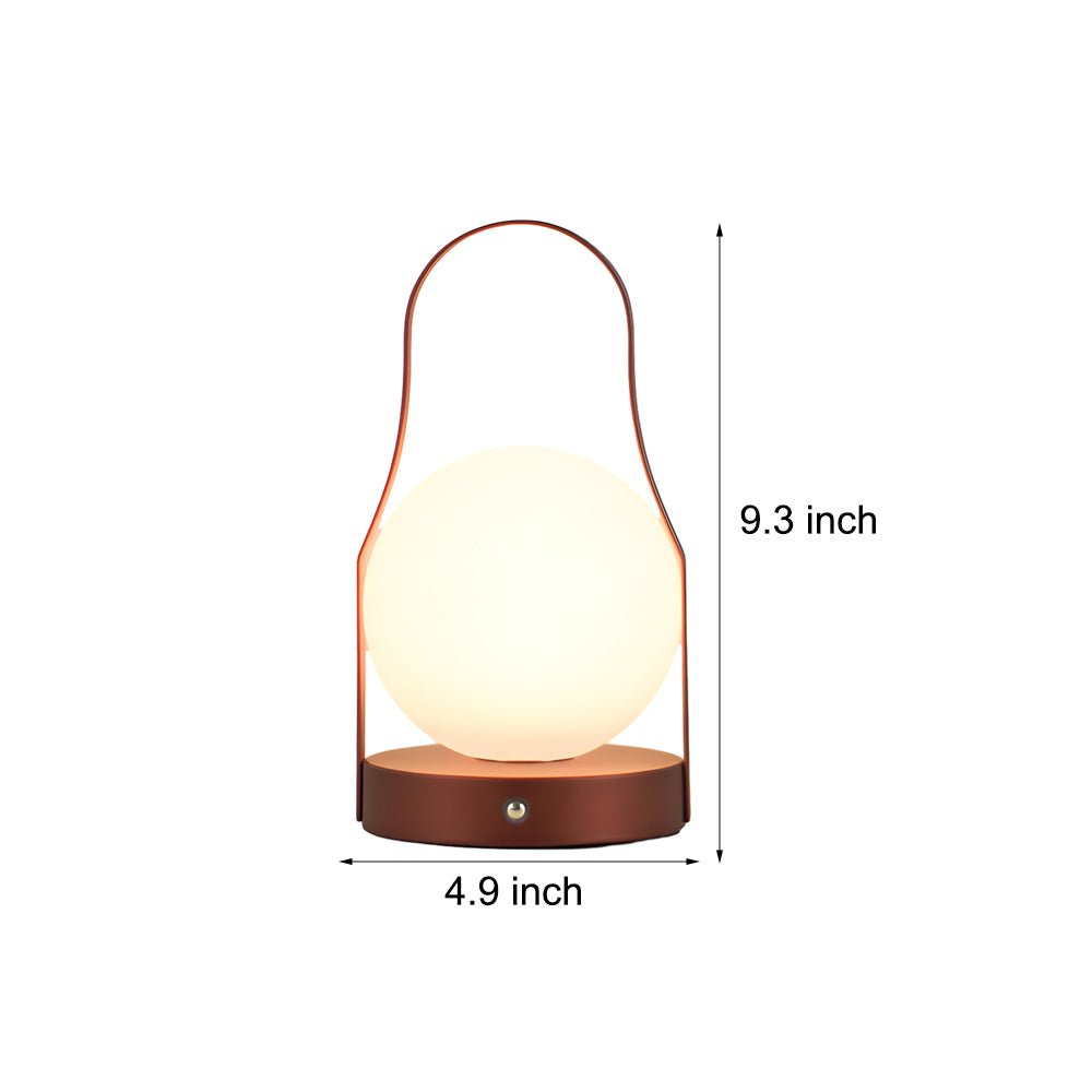 WINDSOR GLOW RECHARGEABLE BRASS CORDLESS LANTERN TABLE LIGHT