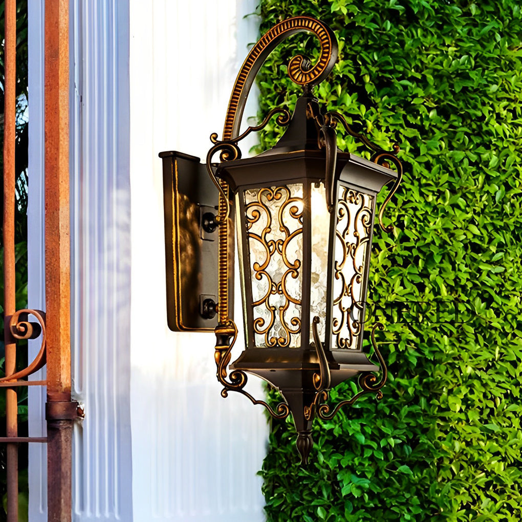 WHITBY VINTAGE BRASS OUTDOOR LIGHTING SCONCE