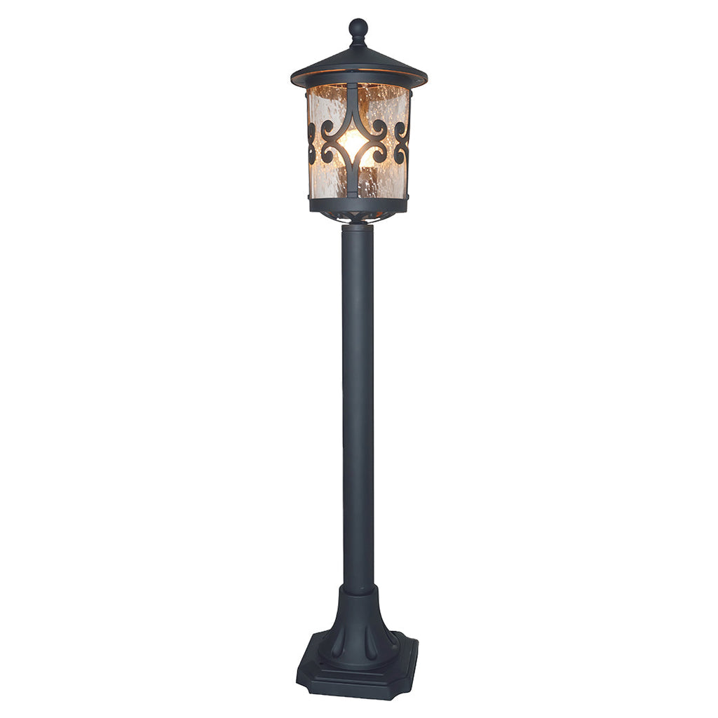FENWICK RUSTIC GARDEN BOLLARD LANTERN