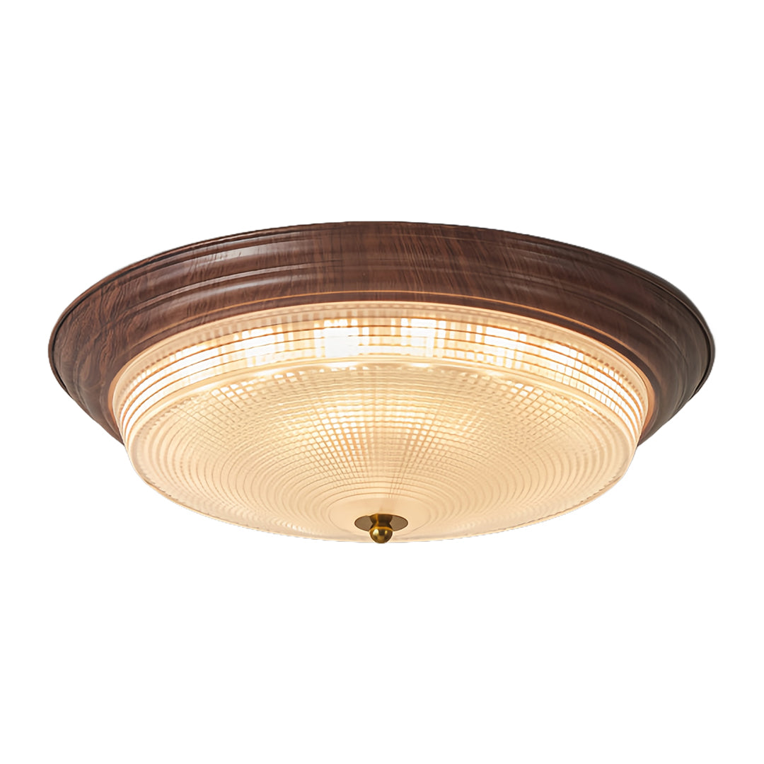 WINTHROP RIBBED GLASS FLUSH CEILING LANTERN