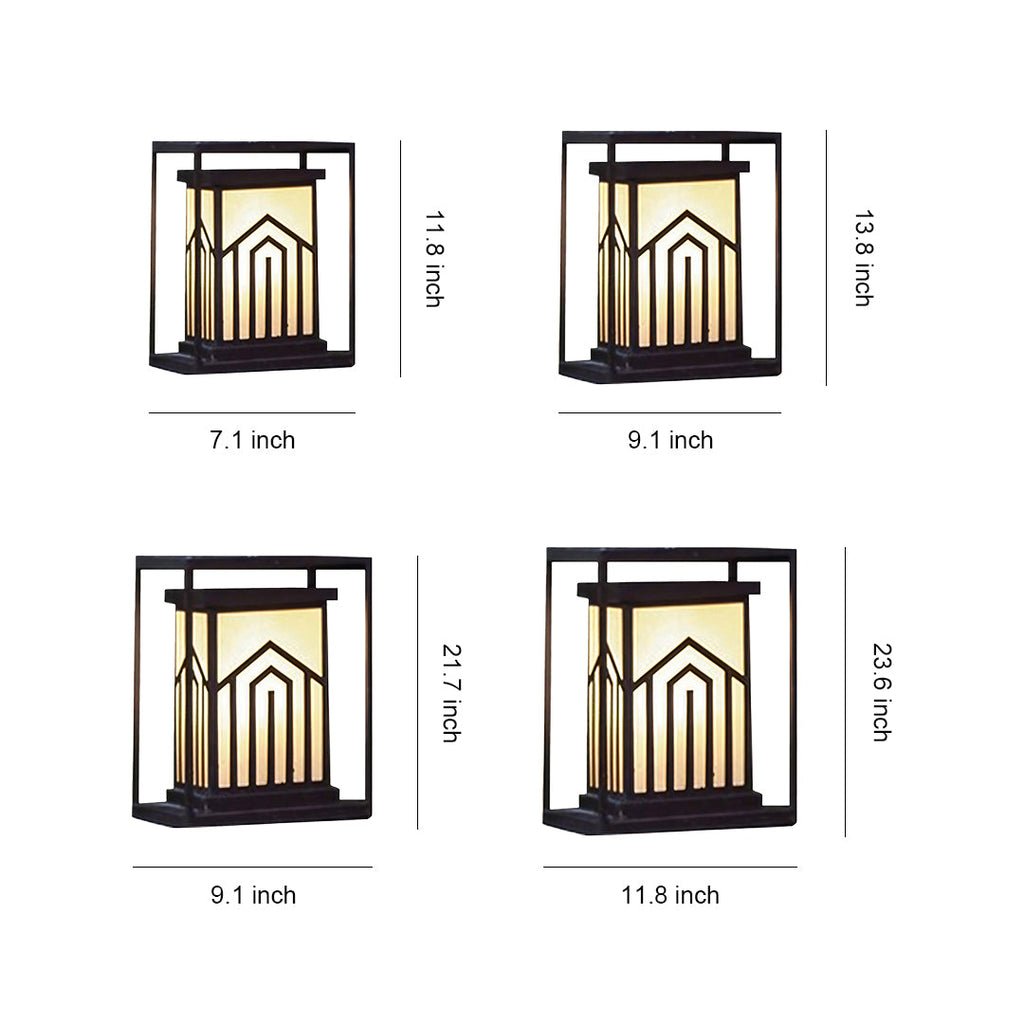 WINTERBOURNE RUSTIC GARDEN LANTERN, WEATHERPROOF COURTYARD ILLUMINATION