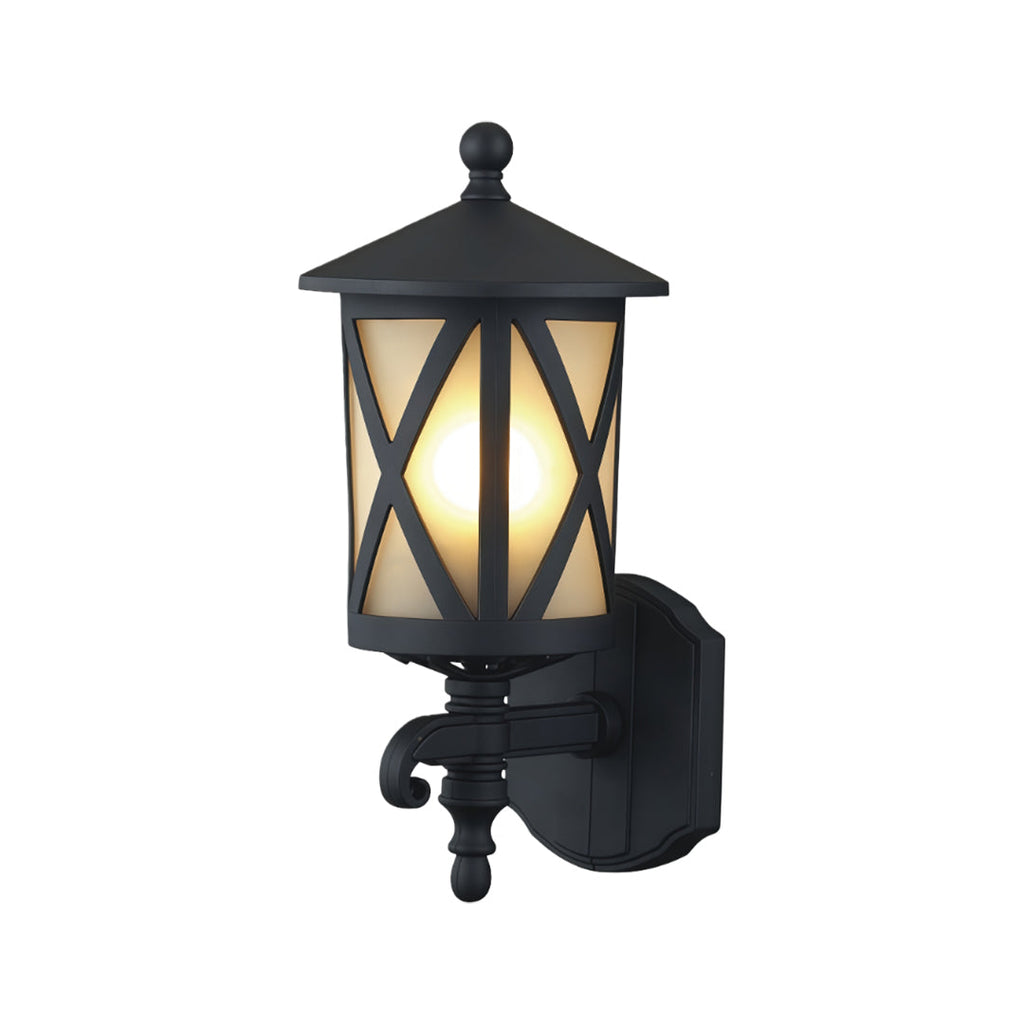 RAVENSTONE OUTDOOR BRASS WALL LANTERN, EUROPEAN INSPIRED WATER-RESISTANT DESIGN
