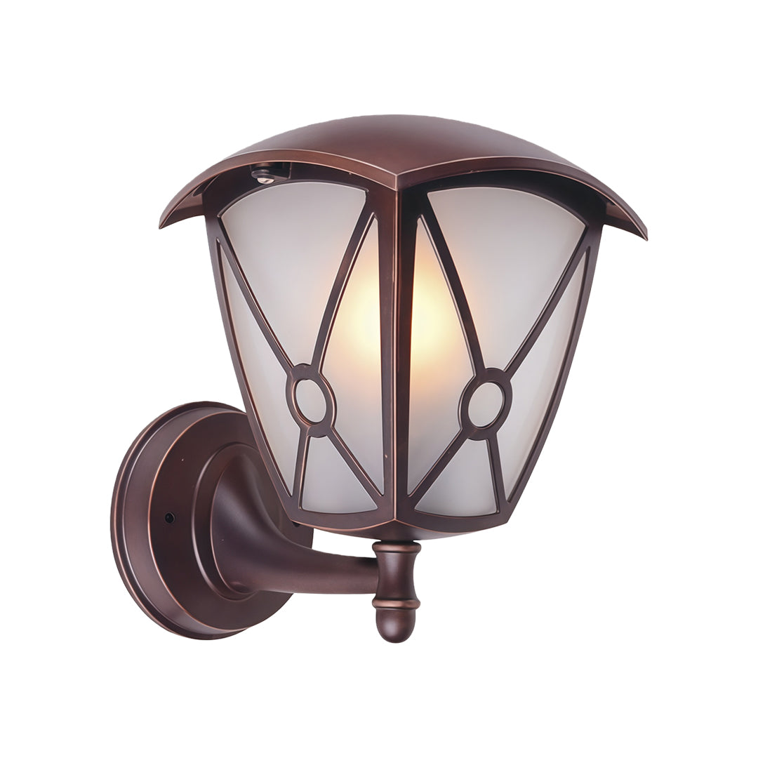 WINTHORPE ALUMINUM OUTDOOR SCONCE WITH CLEAR GLASS SHADE