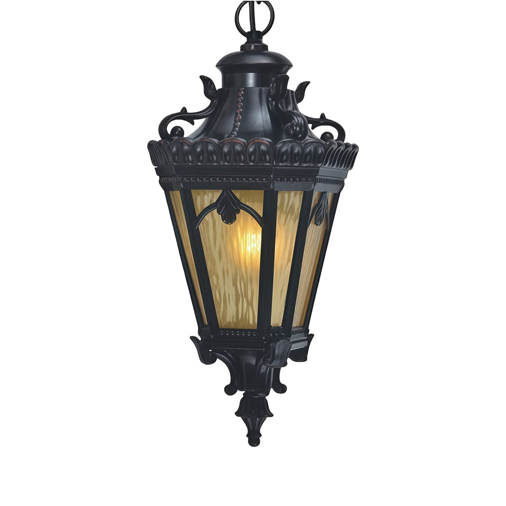 RAVENSTONE BLACK ALUMINUM OUTDOOR PENDANT LIGHT