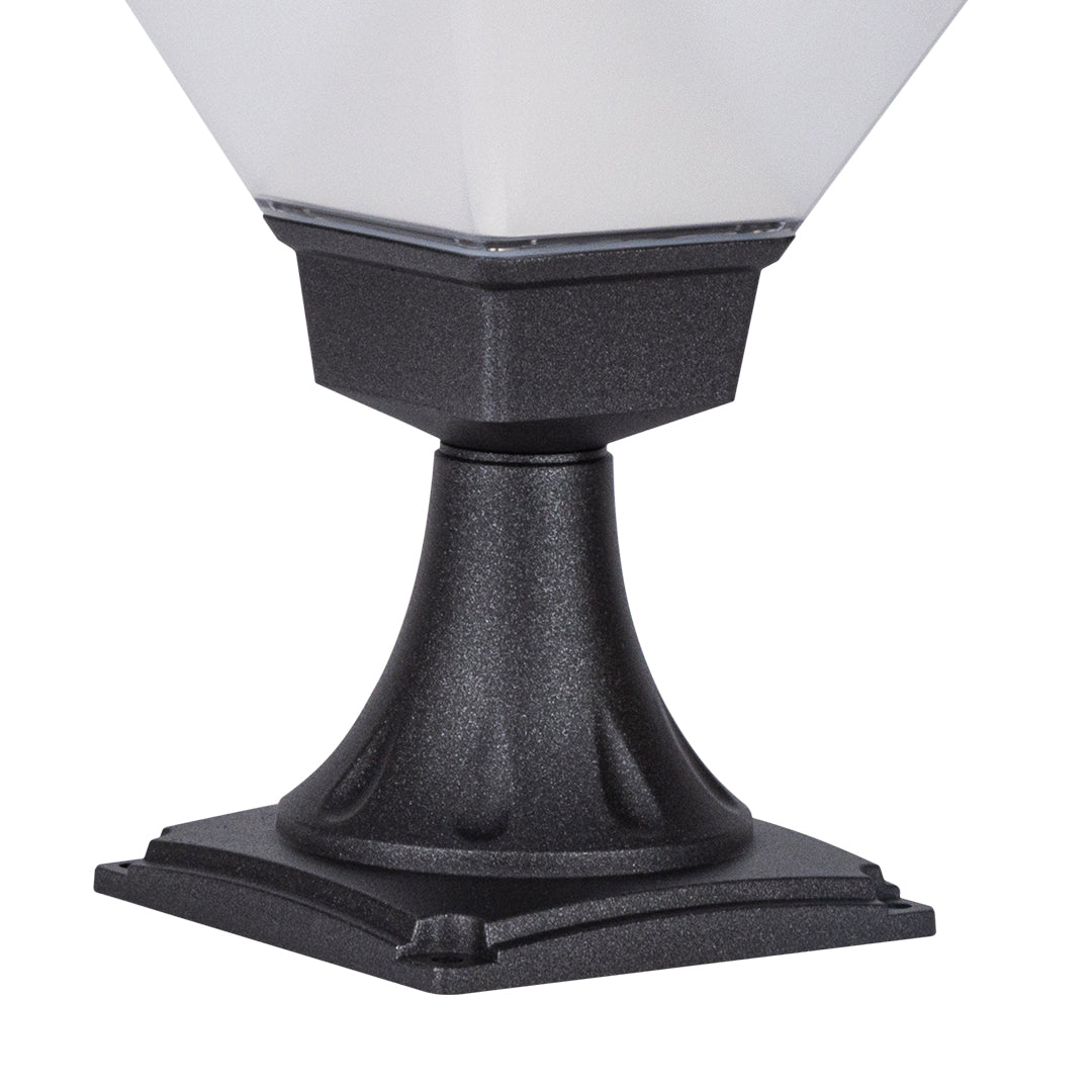 RAVENWOOD BLACK BOLLARD GARDEN LANTERN