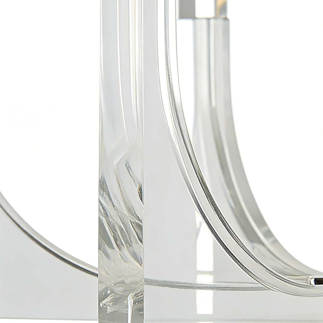 WINDSOR ACRYLIC DOME CHANDELIER, MODERN MINIMALIST CEILING ILLUMINATION