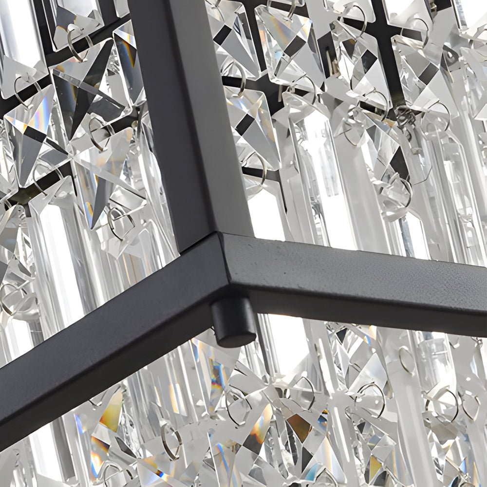 WINSLOW TRAPEZIUM CRYSTAL CEILING LANTERN, TWO DIMENSIONS"  
2. "HARTFORD OBLIQUE METALLIC CHANDELIER, DUAL SIZE OPTIONS