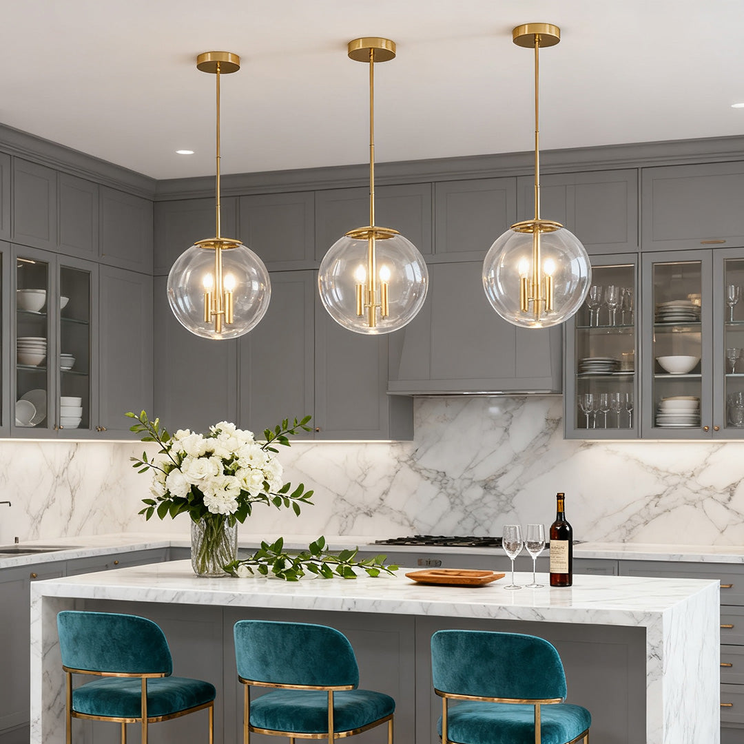 WINDSOR CRYSTAL ORB CEILING LAMP