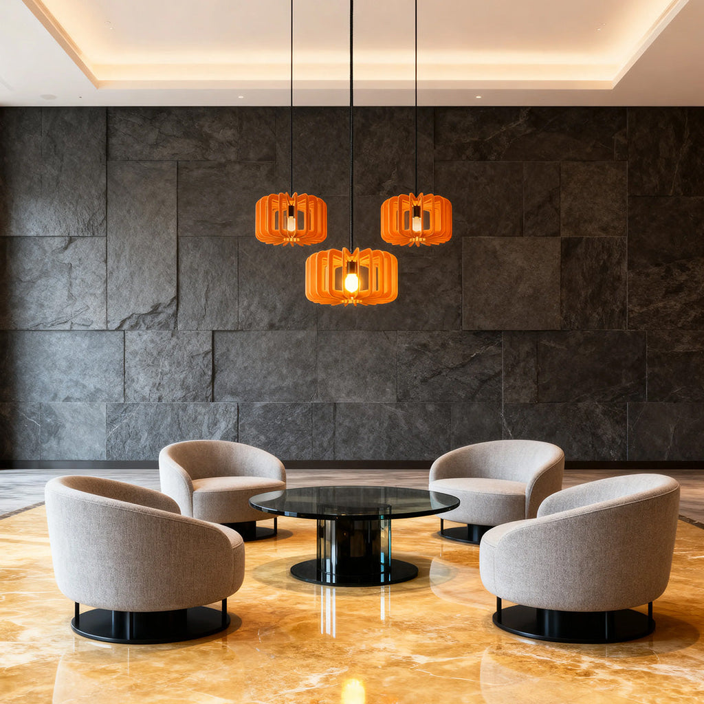 FENWICK ACOUSTIC FELT ADJUSTABLE CEILING LANTERN
